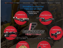 Tablet Screenshot of fontaineheavyhaul.com